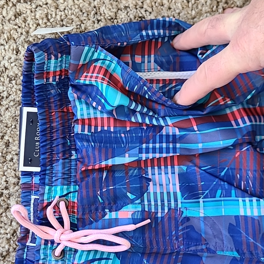 Club Rm leafy blue swim trunks - Picture 6 of 9